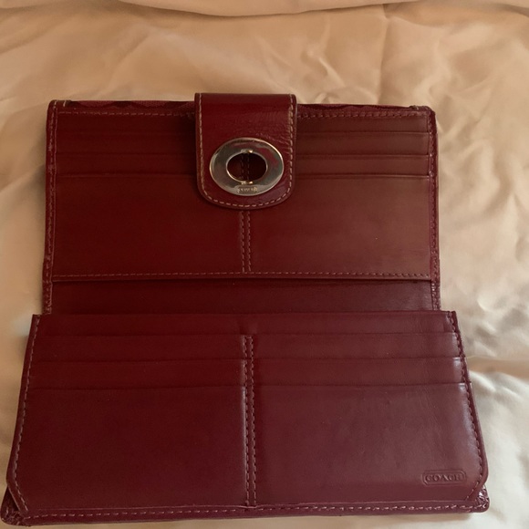 Coach Burgundy Wallet - Picture 4 of 5